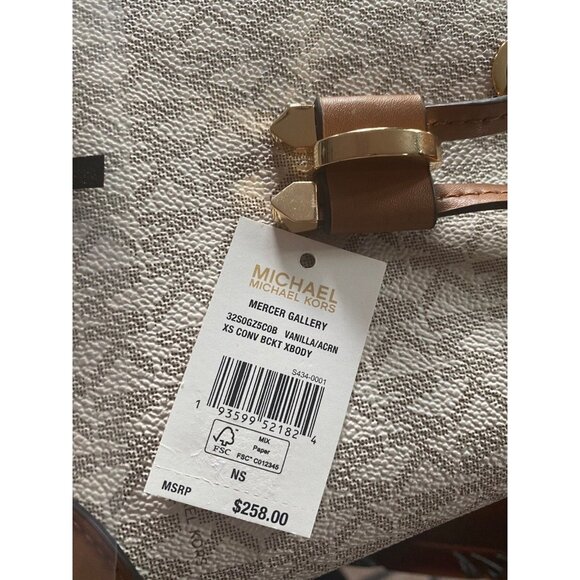 Michael Kors bucket bag mercer gallery xsmall convertible bucket crossbody bag - Picture 12 of 12